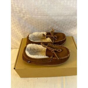 Lamo kids slippers‎ brown fur 12y